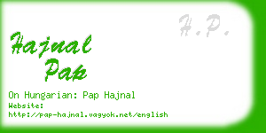 hajnal pap business card